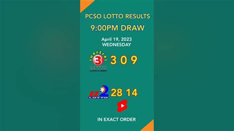 ez2 april 2019|EZ2 Lotto 9PM .